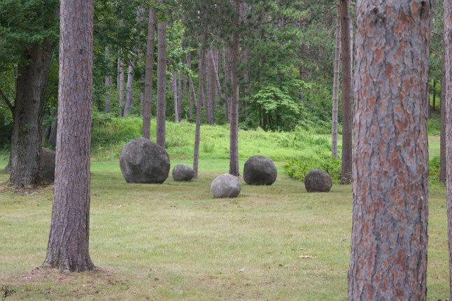 The giant left his marbles out