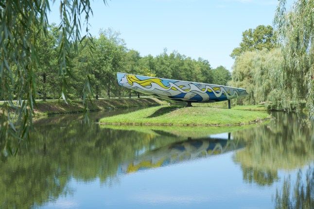 Sometimes the juxtaposition of art and nature was a little too odd